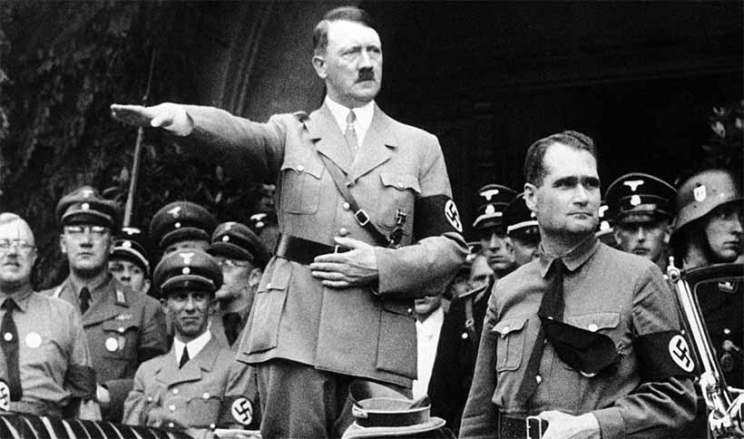 Rudolf Hess and Adolf Hitler