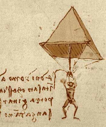 Parachute of Leonardo da Vinci
