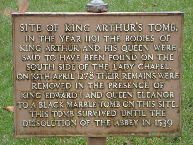King Arthur's stela Glastonbury
